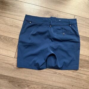 Euc Lady Hagen Women Navy Blue Golf Shorts Size 8 Stretch Performance Activewear